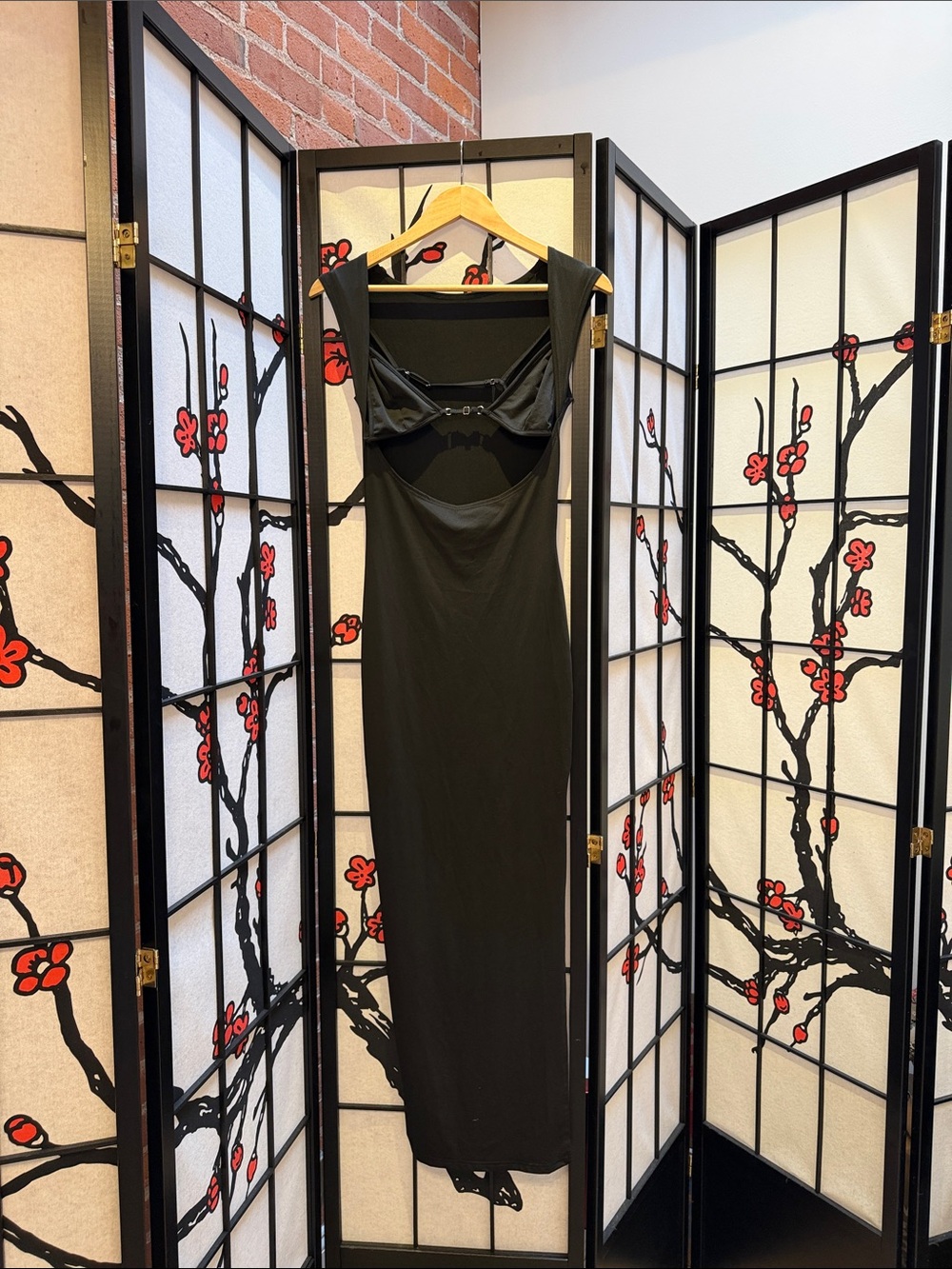 Finesse Black Cutout Maxi Dress